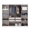 Guarda-Roupa Casal Liberdade 8 Portas 4 Gavetas 100% Mdf Branco - Pnr Móveis