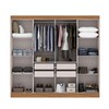 Guarda-Roupa Casal Liberdade 8 Portas 4 Gavetas 100% Mdf Cinamomo/Off White - Pnr Móveis