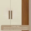 Guarda-Roupa Casal Liberdade 8 Portas 4 Gavetas 100% Mdf Cinamomo/Off White - Pnr Móveis