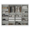 Guarda-Roupa Casal Monte 8 Portas 4 Gavetas 100% Mdf Branco - Pnr Móveis