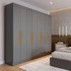 Guarda-Roupa Casal Monte 8 Portas 4 Gavetas 100% Mdf Onix - Pnr Móveis