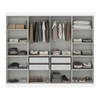 Guarda-Roupa Casal Monte 8 Portas 4 Gavetas 100% Mdf com Espelho Branco - Pnr Móveis