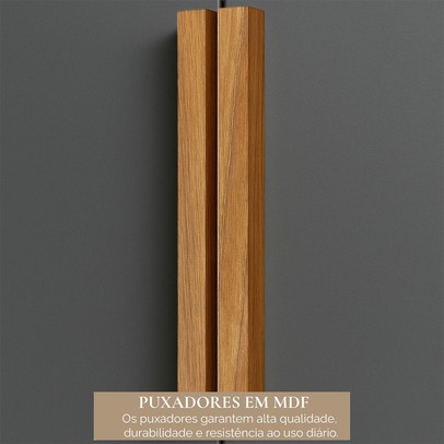 Guarda-Roupa Casal Monte 8 Portas 4 Gavetas 100% Mdf com Espelho Onix - Pnr Móveis