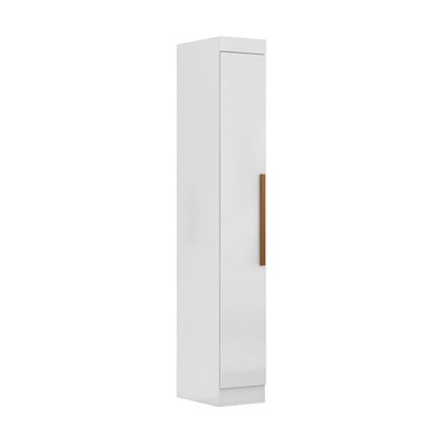 Guarda-Roupa Modulado Cecília 1 Porta Branco - Pnr Móveis