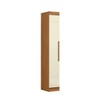 Guarda-Roupa Modulado Cecília 1 Porta Cinamomo/Off White - Pnr Móveis