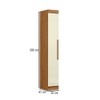 Guarda-Roupa Modulado Cecília 1 Porta Cinamomo/Off White - Pnr Móveis