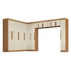 Guarda-Roupa Modulado Cecília 15 Portas 2 Gavetas Cinamomo/Off White - Pnr Móveis
