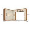 Guarda-Roupa Modulado Cecília 15 Portas 2 Gavetas Cinamomo/Off White - Pnr Móveis