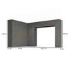 Guarda-Roupa Modulado Cecília 15 Portas 2 Gavetas Onix - Pnr Móveis