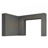 Guarda-Roupa Modulado Cecília 15 Portas 2 Gavetas Onix - Pnr Móveis