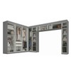 Guarda-Roupa Modulado Cecília 15 Portas 2 Gavetas Onix - Pnr Móveis