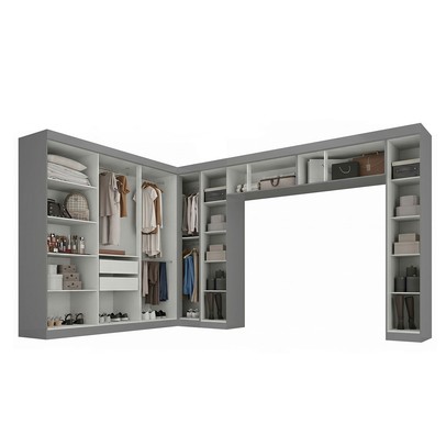 Guarda-Roupa Modulado Cecília 15 Portas 2 Gavetas Onix - Pnr Móveis