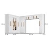 Guarda-Roupa Modulado Cecília 15 Portas 2 Gavetas com Espelho Branco - Pnr Móveis