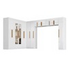 Guarda-Roupa Modulado Cecília 15 Portas 2 Gavetas com Espelho Branco - Pnr Móveis