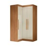 Guarda-Roupa Solteiro Modulado Cecília 3 Portas Cinamomo/Off White - Pnr Móveis
