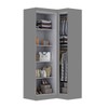 Guarda-Roupa Solteiro Modulado Cecília 3 Portas Onix - Pnr Móveis