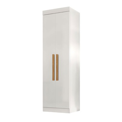 Guarda-Roupa Solteiro Cecília 2 Portas Branco - Pnr Móveis