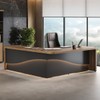 Mesa para Escritório Tamburato Supreme Ld Nogal/Preto - Artany