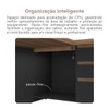 Mesa para Escritório Tamburato Supreme Ld Nogal/Preto - Artany