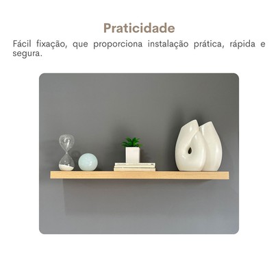 Prateleira Tamburato 89,5 Cm Carvalho - Artany Movéis