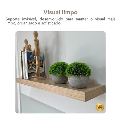 Prateleira Tamburato 66,8 Cm Carvalho - Artany Movéis