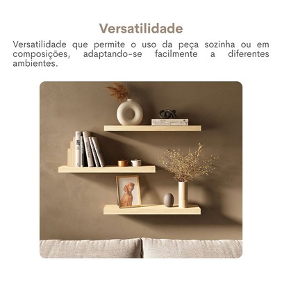 Prateleira Tamburato 66,8 Cm Carvalho - Artany Movéis