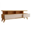 Rack para TV Até 72 Polegadas Cronos 3 Gavetas Nature/Off White - Panorama Móveis