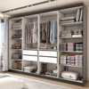 Guarda-Roupa Casal King 8 Portas 4 Gavetas 100% Mdf Onix - Panorama Móveis