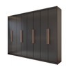 Guarda-Roupa Casal King 8 Portas 4 Gavetas 100% Mdf Onix - Panorama Móveis