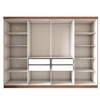 Guarda-Roupa Casal King 8 Portas 4 Gavetas 100% Mdf Cinamomo/Off White - Panorama Móveis