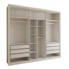 Closet Casal Aura 6 Gavetas Branco - Panorama Móveis