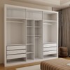Closet Casal Aura 6 Gavetas Branco - Panorama Móveis
