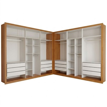 Closet Casal Duplo Aura 12 Gavetas Cinamomo - Panorama Móveis