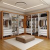 Closet Casal Duplo Aura 12 Gavetas Cinamomo - Panorama Móveis