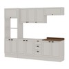 Cozinha Completa Conecta Frizz 11 Portas 3 Gavetas Cm0123r Branco - Genialflex