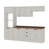 Cozinha Completa Conecta Frizz 11 Portas 3 Gavetas Branco - Genialflex
