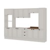 Cozinha Completa Conecta Frizz 13 Portas 3 Gavetas Cm0125r.02 Branco - Genialflex