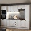 Cozinha Completa Conecta Frizz 13 Portas 3 Gavetas Cm0125r.02 Branco - Genialflex