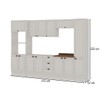 Cozinha Completa Conecta Frizz 13 Portas 3 Gavetas Cm0125r.02 Branco - Genialflex