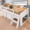 Cama Infantil Yuuk 2 Baús com Escada Branco - Pnr Móveis