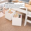Cama Infantil Yuuk 2 Baús com Escada Branco - Pnr Móveis