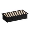 Cama Infantil May 2 Gavetas Confort Preto - Pnr Móveis