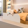 Cama Infantil Montessoriana Nube Branco/Freijó - Pnr Móveis