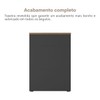 Armário para Escritório Tamburato com Led Nogal/Preto - Artany Movéis