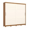 Guarda-Roupa Casal Cayman 2 Portas 6 Gavetas 100% Mdf Ripado Cinamomo/Off White - Henn