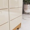 Guarda-Roupa Casal Flora 6 Portas 3 Gavetas com Espelho Cinamomo/Off White - Henn