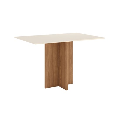 Mesa de Madeira Kira 120 Cm Nature/Off White  - Henn
