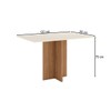 Mesa de Madeira Kira 120 Cm Nature/Off White  - Henn
