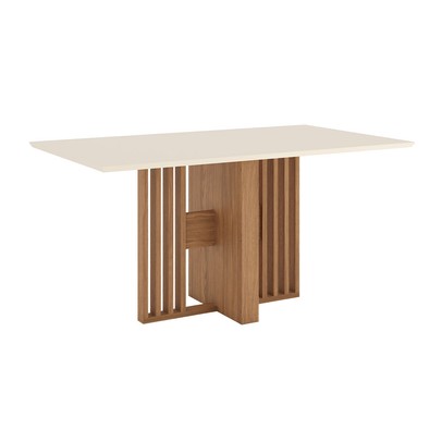Mesa de Madeira Dinah 160 Cm Nature/Off White - Henn