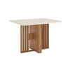 Mesa de Madeira Dinah 120 Cm com Vidro Nature/Off White - Henn